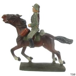 Lineol Kavallerist auf Galopp-Pferd