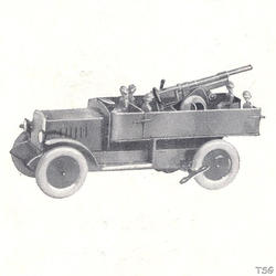 Elastolin Flugabwehr-Lastkraftwagen mit Besatzung