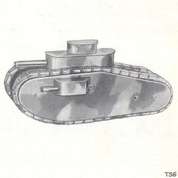 Elastolin Panzer mit 2 Kanonen