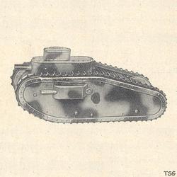 Elastolin Panzer mit 3 Kanonen