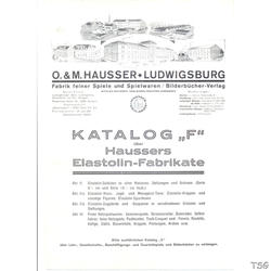 Elastolin Hausser Händlerkatalog 1928