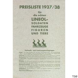 Lineol Lineol Preisliste 1937/38