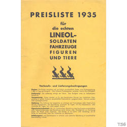 Lineol Lineol Preisliste 1935