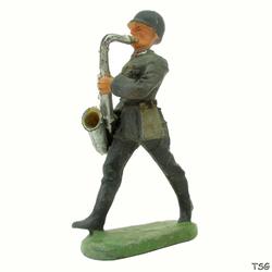 Elastolin Saxophonbläser marschierend