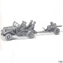 Tipp & Co Kübelwagen mit Panzerabwehrkanone