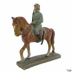 Lineol Infanterie-Hauptmann zu Pferd, mit gezogenem Degen