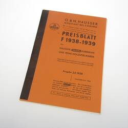 Hausser Preisliste 1938