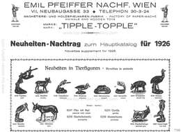 Tipple-Topple Emil Pfeiffer Nachfolger, Neuheiten Nachtrag für 1926