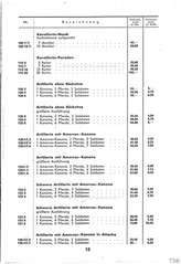 Lineol, Preisliste 1936 für die echten LINEOL-Soldaten, Fahrzeuge, Figuren und Tiere, Seite 13