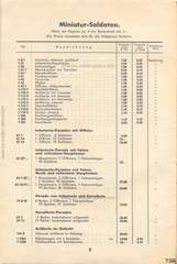 Lineol, Preisliste 1938/39 für die echten LINEOL-Soldaten, Fahrzeuge, Figuren und Tiere, Seite 2